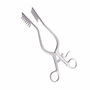 Écarteur cérébelleux Premium MISKIMON 22cm 7x7 broches pointues inclinées, conception de lame profonde, écarteur neurochirurgical en acier inoxydable - Product Image 1