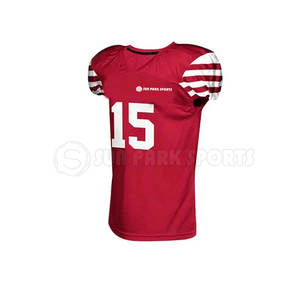 2025 nouveau style uniforme de football américain meilleure qualité conception à séchage rapide et respirante avec manches courtes - Product Image 2