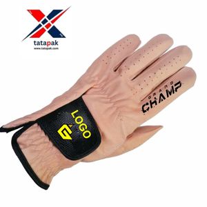 2025 nouveauté élégant Logo personnalisé gants de golf en peau de mouton respirant pour les femmes et les hommes utilisation de poignée antidérapante - Product Image 3