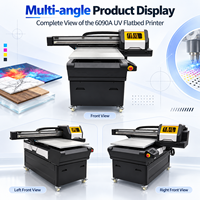 XINGCAIJET 6090A Printer UV Flatbed Otomatis XP600 Dual Head 6 Warna Tinta Meja Vakum Kontrol Industri