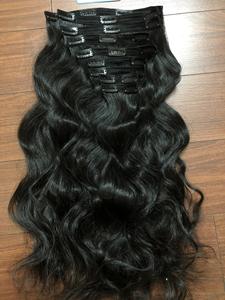 CLIP IN COLOR Extensions de cheveux humains cheveux raides 100% cheveux humains vietnamiens bruts de très haute qualité - Product Image 4