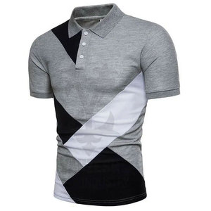 Polo de verano 2023 para hombre, camisetas de manga corta con músculos, último estilo, patrón sólido transpirable hecho de algodón/fibra de Bambú - Product Image 5