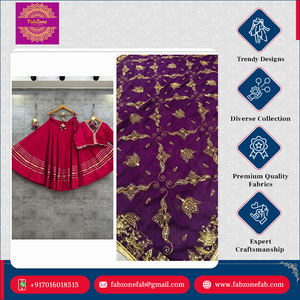 Lujoso diseñador étnico indio seda romana Lehenga Choli con cordones de secuencia pesada Gotta llamativos para ocasiones especiales - Product Image 4