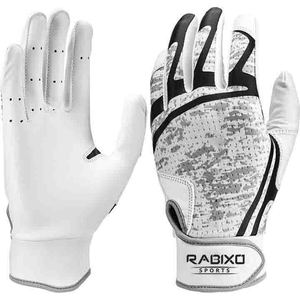 Gants de frappeur de baseball en cuir pour hommes, personnalisables, respirants, avec fermeture auto-agrippante – Vente chaude - Product Image 1