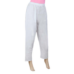Pantalón Tejido para Mujer - Blanco - Product Image 1