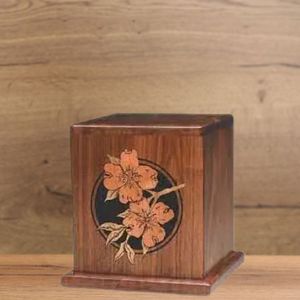 Handmade Modern Bamboo Urn for Human & Pet Ashes Custom Funeral <b>Keepsake</b> Memorial <b>Box</b> Wholesale Cremation Container - Product Image 5