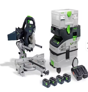 เลื่อยองศาเลื่อนคู่รุ่นใหม่ KS 120 แบบไม่มี T-Loc + เครื่องดูดฝุ่น CT 48 - Product Image 6