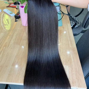 100% Remy Super <b>Double</b> Drawn Virgin Hair Raw Vietnamese Bone Straight Human Hair Weave Bundles Single Weft 100g VNHL Model 563 - Product Image 1