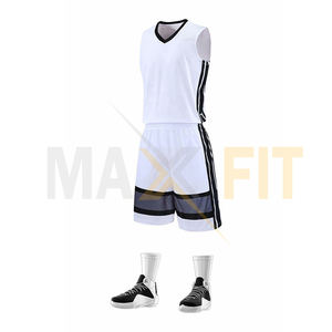 Color blanco 2025 Diseño elegante Precio al por mayor Uniforme de baloncesto Su propio diseño Uniforme de baloncesto más exigente para hombres - Product Image 2
