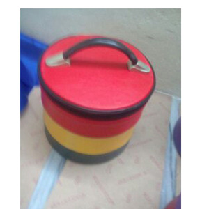 Shriners Fez Case Cuero Sintético Negro Con Diamantes De Imitación Con Bordado A Máquina Sombrero Personalizado Fez Shriner Case High - Product Image 1