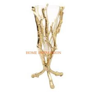 Superior Quality <b>Set</b> of 2 Aluminum Different Sizes Table Decorative Flower <b>Vases</b> Latest Designer Antique Fancy Flower <b>Vase</b> - Product Image 5