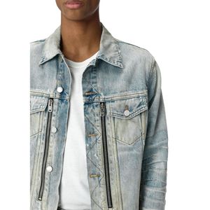 High Quality Acid Wash Vintage Denim <b>Jacket</b> Premium Stylish Fashion Streetwear Casual Outerwear Durable <b>Lightweight</b> <b>Jacket</b> - Product Image 4