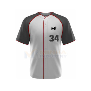 Uniforme de baseball personnalisé avec logo, léger, surdimensionné, prix bas, uniforme de baseball unisexe - Product Image 3