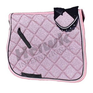 Almohadilla de sillín inglesa con purpurina rosa de alta calidad más vendida, mejor precio, producto ecuestre de carreras de caballos para montar a caballo - Product Image 2