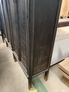 خزانة خزانة تخزين خشبية طويلة عتيقة صينية - Product Image 5