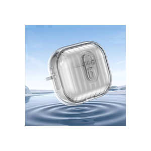 Étui de protection transparent en silicone Netzy pour AirPods 4, coque antichoc avec bords colorés, housse pour écouteurs/casque - Product Image 4