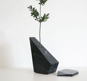 Vase à fleurs de table de mariage en marbre naturel fait main de qualité supérieure TCE Art déco Luxe Pierre polie Décoration d'intérieur Élégant Moderne - Product Image 1