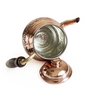 Samovar électrique en cuivre, réchaud à thé nostalgique, 3L, finition antique vernie, 50 Hz, 220 volts - Product Image 5