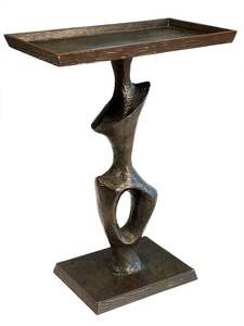 Table console en métal faite à la main au design moderne avec rangement pour le salon Décoration de la maison - Product Image 3