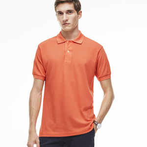 Printemps été polos à manches courtes t-shirts 100 coton polo homme jersey tissu t-shirt polo chemise - Product Image 1