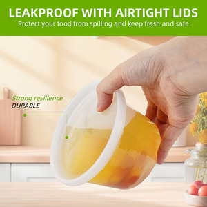 8oz 12oz 16oz 24oz 32oz 64oz Chất lượng cao nhựa dùng một lần leakproof thực phẩm lưu trữ súp/Deli <span class=keywords><strong>container</strong></span> với seale Nắp - Product Image 3