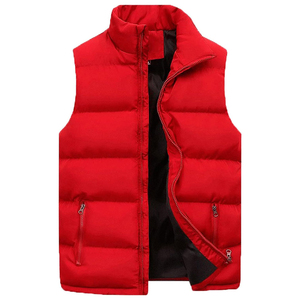 Cheap Winter <b>Men's</b> Leather Waterproof Windproof Puffer Sleeveless Jacket <b>Black</b> Colour New <b>Vest</b> - Product Image 1