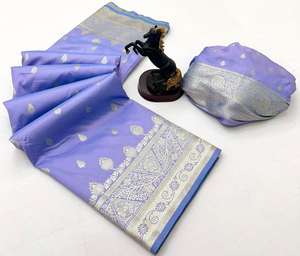 ซารีส่าหรีไหมนุ่มและบริสุทธิ์ Banarasi-vol-2ตลาดขายส่งในซูริค - Product Image 1