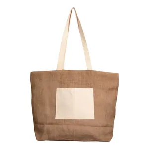 Borsa Shopper in Juta Personalizzabile con Soffietto, Borse Promozionali Personalizzabili - Product Image 4