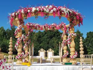 Dernière conception mariage éléphant Tusk Mandap hindou éléphant tronc pilier mariage Mandap exquis éléphant dents pilier Mandap - Product Image 4