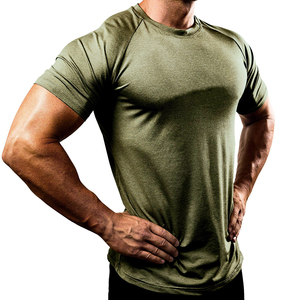 Camiseta de compresión de manga corta para hombre, entrenamiento de gimnasia, capa base deportiva, ajuste ajustado, camiseta atlética de secado rápido transpirable - Product Image 5