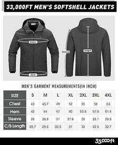 Vestes Soft Shell imperméables pour hommes coupe-vent résistant à l'eau pour hommes avec col montant vestes de haute qualité - Product Image 6