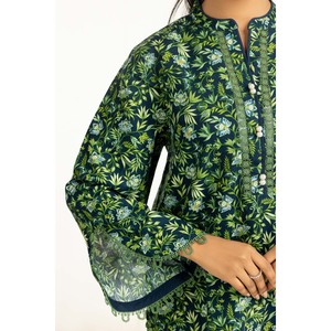 Ensemble de costume 3 pièces imprimé Khaddar pour femmes IUSTKSD-1287 - Product Image 1