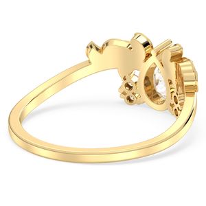 Bague de fiançailles REYES en argent sterling 925, design unique, taille poire, moissanite 0,71 ct, pour femme, cadeau de mariage, bijoux fins - Product Image 4