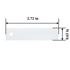 WE1M504 Dryer <b>Drum</b> Slide 2-Pack Replacement for WE03X37318 Electric Made of <b>Plastic</b> and Cloth - Product Image 2