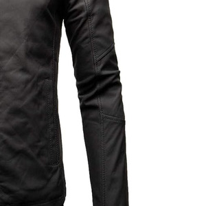 Veste en cuir de haute qualité pour hommes et femmes tissu tissé d'hiver en détresse véritable pour les motards - Product Image 4
