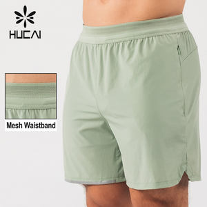 Pantalones cortos de gimnasio para hombre de poliéster 100%, pantalones cortos de entrenamiento de cintura media con logotipo personalizado, atuendo deportivo informal para correr - Product Image 6