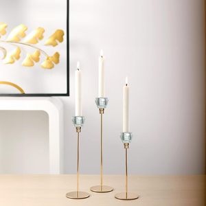 เชิงเทียนสีทองที่วางเทียนดีไซน์ใหม่เชิงเทียนหรูหราสำหรับงานแต่งงานของตกแต่งบ้านงานปาร์ตี้ของตกแต่งโต๊ะงานแฮนด์เมด - Product Image 6