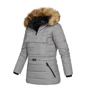 Parka de nuevo estilo para mujer, chaqueta de Invierno para mujer, abrigos largos de invierno de talla grande, chaqueta acolchada de Invierno para mujer, venta al por mayor - Product Image 4