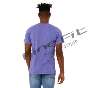 Plaine Hommes Bouffée Imprimé T-shirt Haute Visible Sonnerie Poly Coton Doux Confortable Tee À Manches Courtes Pas Cher - Product Image 4