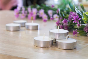 Juego de 10 velas de candelita sin perfume básicas personalizadas, entrega rápida desde Vietnam, decoración del hogar para iluminación de Año Nuevo, cera de Palma hecha - Product Image 3