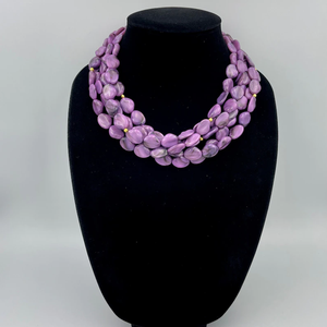 Collier de mariage collier de perles de résine multi-couches pour les fêtes de mariage fiançailles fêtes de noël et vêtements de bureau - Product Image 1