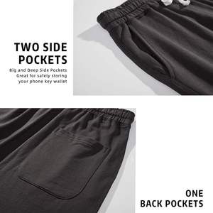 Pantalones Cortos de Hombre de Alta Calidad, Casuales, de Algodón y Felpa, Personalizados, Estilo Urbano, Ecológicos, de Manga Corta - Product Image 3