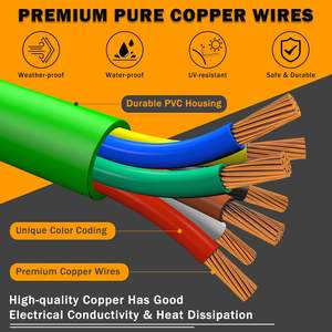 طقم خطوط هواء للشاحنات نصف المقطورة من بوراي بطول 13.5 قدم، مجموعة 3 في 1 تشمل أسلاك المقطورة وخراطيم الفرامل الهوائية لطراز بيتربيلت 224 - Product Image 2