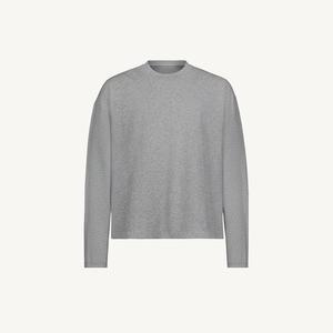 Custom Drop Shoulder Oversized Baggy Graphic Digital Printing Heavyweight 100% Cotton <b>Long</b> <b>Sleeve</b> Waffle Boxy O-Neck - Product Image 1