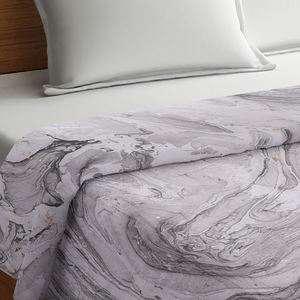 Couette Marine d'Automne Faite Main en Coton, Plissée à la Main, 100% Voile de Coton Respirant, Réversible, 92' X 88', Rembourrage Polyfill 500TC - Product Image 3