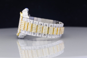 Montre de luxe à quartz et diamant de style Hip Hop Qualité standard 30 carats VVS Moissanite Affichage analogique Iced out - Product Image 3
