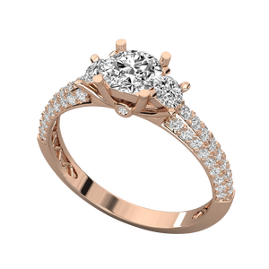 Bague pour femme en or 10 carats avec diamant solitaire de 1 carat cultivé en laboratoire, bijoux fins pour fiançailles ou cadeau, certifiée IGI, plaquée or - Product Image 5