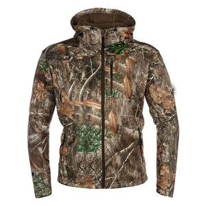 Veste de chasse OEM ODM, logo personnalisé, manteau bomber rembourré uni, col montant pour homme, logo frontal, séchage rapide, respirant - Product Image 4