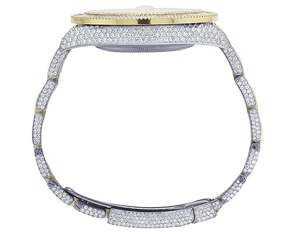 Baguette hecho a mano VVS Moissanite diamante Color árabe Dial automático Iced Out reloj Hip Hop Bling moda de vendedor indio - Product Image 5