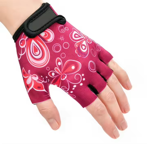 Gants de cyclisme demi-doigt pour hommes de fabrication professionnelle gants de cyclisme personnalisés en cuir Durable - Product Image 3